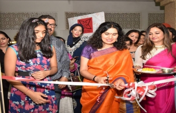 Mrs. Sushma Pandey, wife of Ambassador Indra Mani Pandey, inaugurated VAMA Designer Boutique