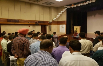 In honour of Vigilance Awareness Week, Ambassador, Indra Mani Pandey and Staff of Embassy of India, Muscat takes 'Integrity Pledge for Organizations' and 'Integrity Pledge for Citizens'