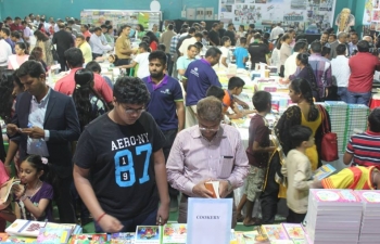 In celebration of 70th Anniversary of India's Independence, Embassy of India, Muscat along with Indian Social Club, Oman, in association with Al Bhaj Books organized â€œBOOKFEST 2018â€ from 11-14 April 2018. Over 50,000 books in 12 different languages were displayed at Indian Social Club. In addition, Interaction with Mr. Nambi Narayanan, Retd. ISRO Scientist along with activities for children namely quiz competition, colouring competition and poetry competition were also organized.
