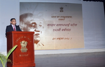 Embassy celebrated 143rd Birth Anniversary of Sardar Patel and #NationalUnityDay, with participation of over 200 persons, by organizing a photo exhibition, screening of videos and talks on life and contributions of the leader.