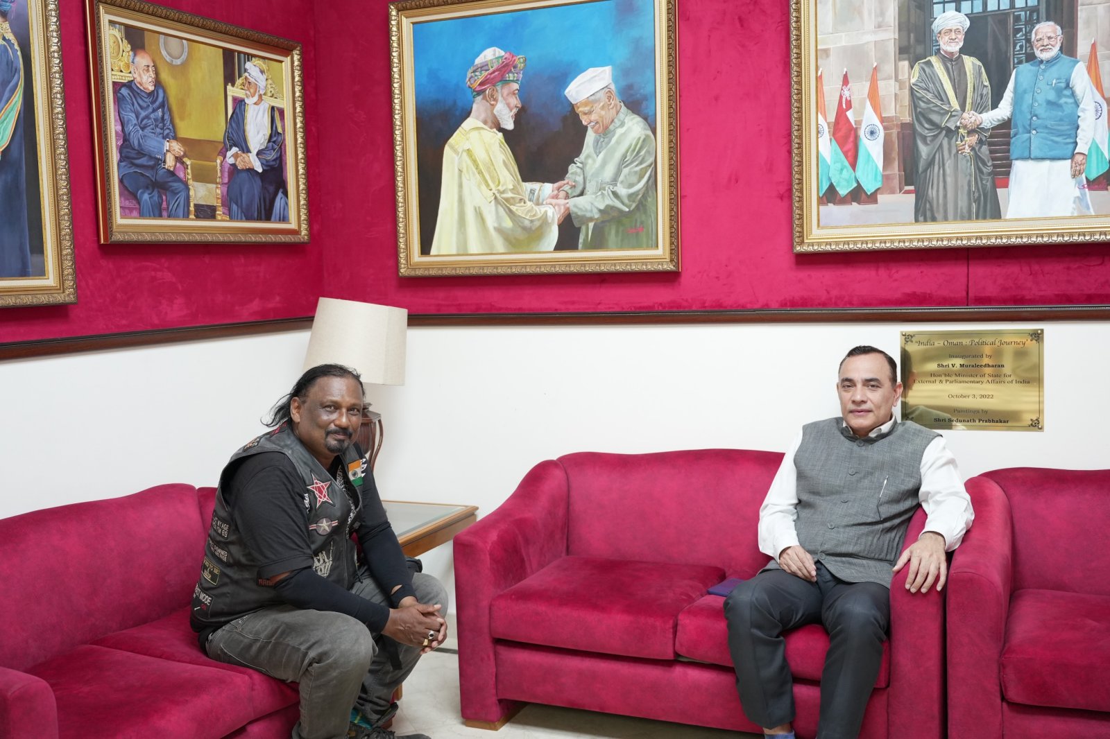 The Embassy acknowledged Mr. Sharath Kumar Ozias Gabriel from Karnataka, who journeyed to Muscat