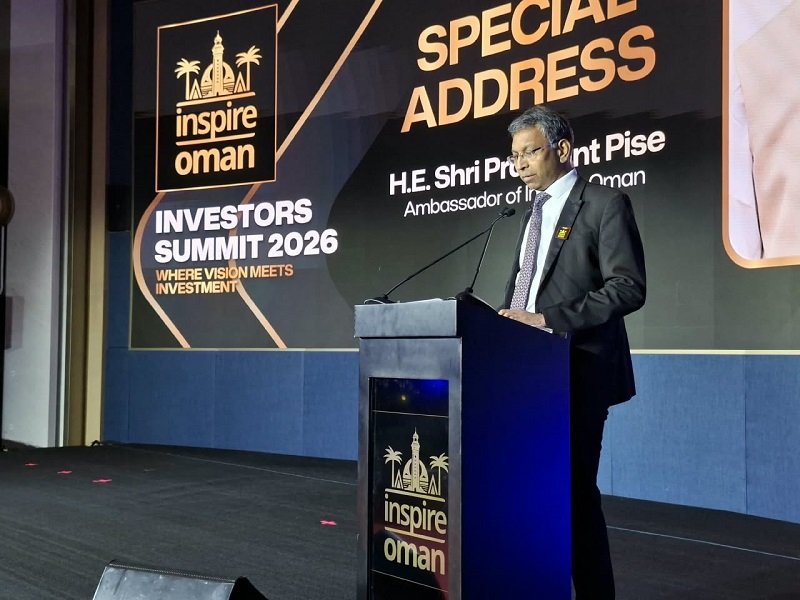 Ambassador Prashant Pise delivered a special address at the Inspire Oman - Investors Summit 2026