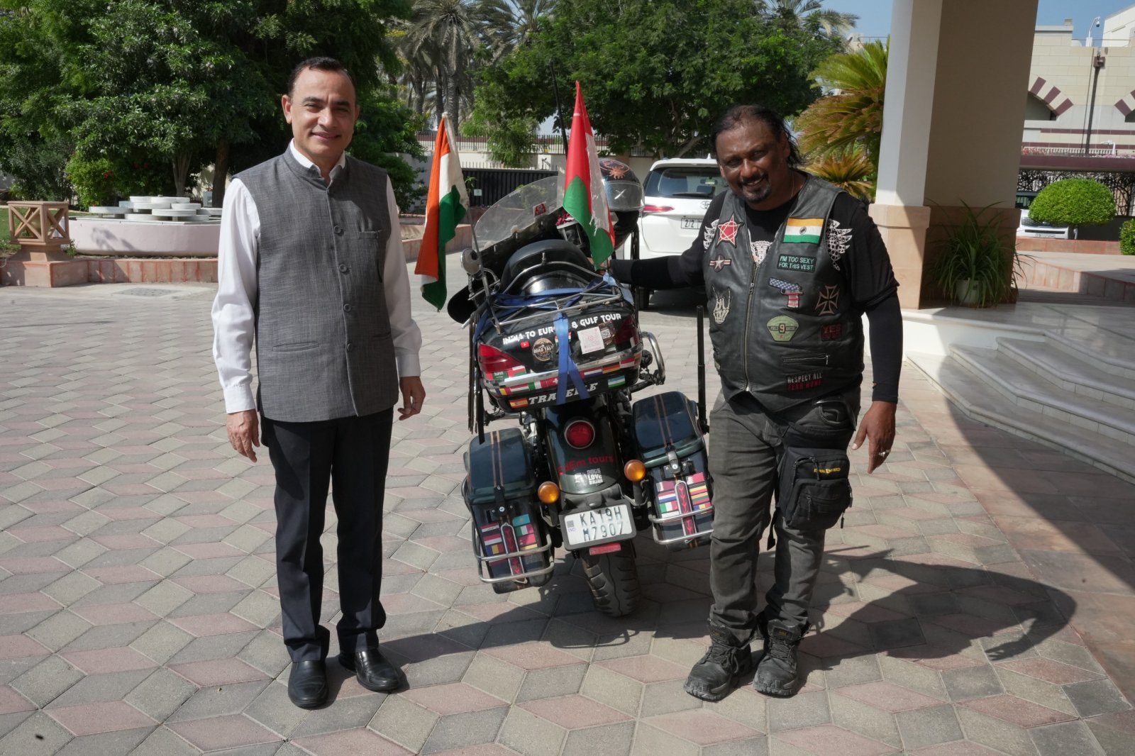 The Embassy acknowledged Mr. Sharath Kumar Ozias Gabriel from Karnataka, who journeyed to Muscat