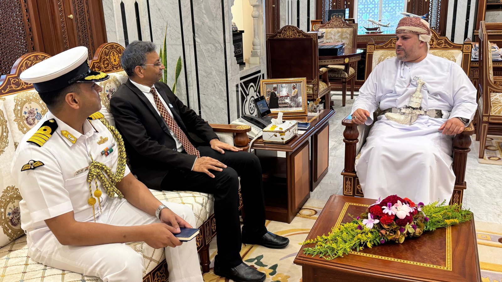 Ambassador Prashant Pise met with H.H. Marwan bin Turki Al Said, Governor of Dhofar