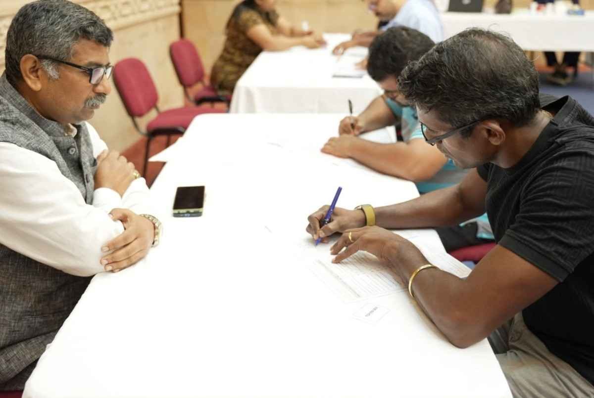 Blood Donation Camp in Embassy coinciding with the Seva Pakhwada (community service) celebrations