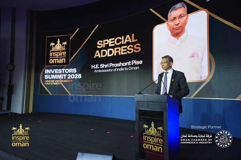 Ambassador Prashant Pise delivered a special address at the Inspire Oman - Investors Summit 2026