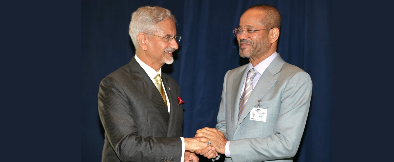 H.E. Sayyid Badr Al Busaidi, Foreign Minister of the Sultanate of Oman meets H.E. Dr. S. Jaishankar, Minister of External Affairs of the Republic of India at the 81st Session of the United Nations General Assembly in New York on 26 September, 2026.