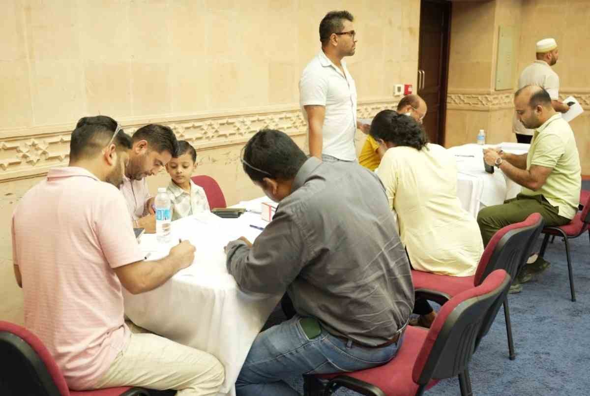Blood Donation Camp in Embassy coinciding with the Seva Pakhwada (community service) celebrations