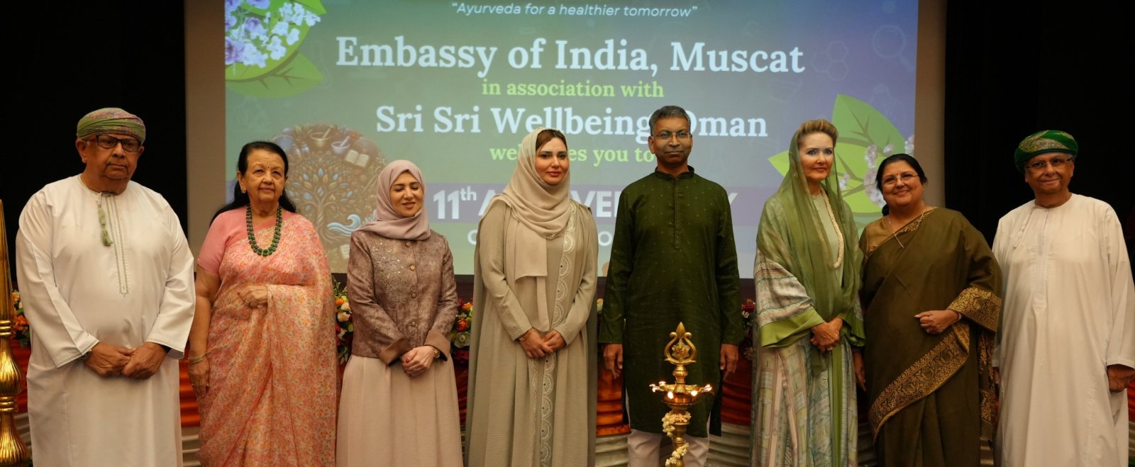 11th Ayurveda Day celebrations in association with Sri Sri Welbeing Oman at the Embassy on 23 September, 2026.