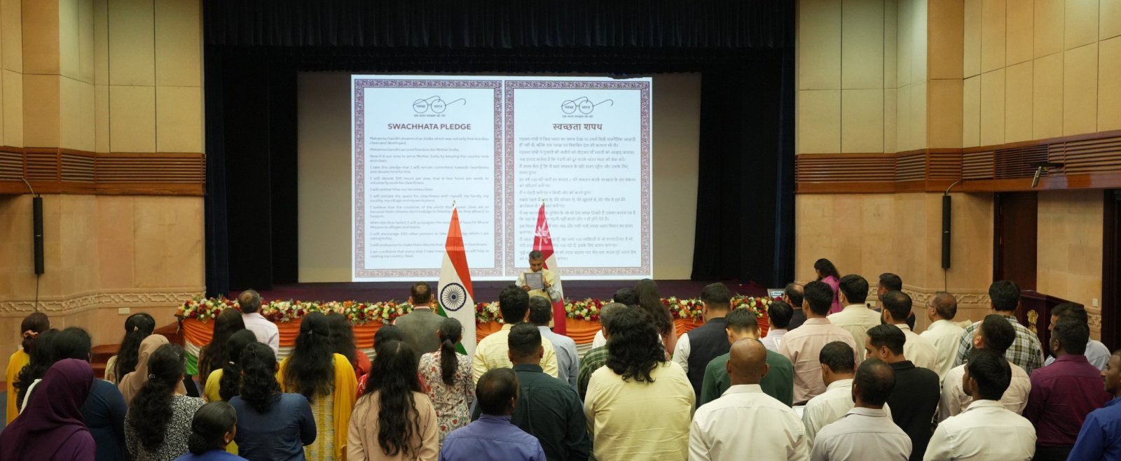 Swachhata Pledge administered to the Embassy Team as part of the Swachhata Action Plan 2026 on 19 September, 2026.