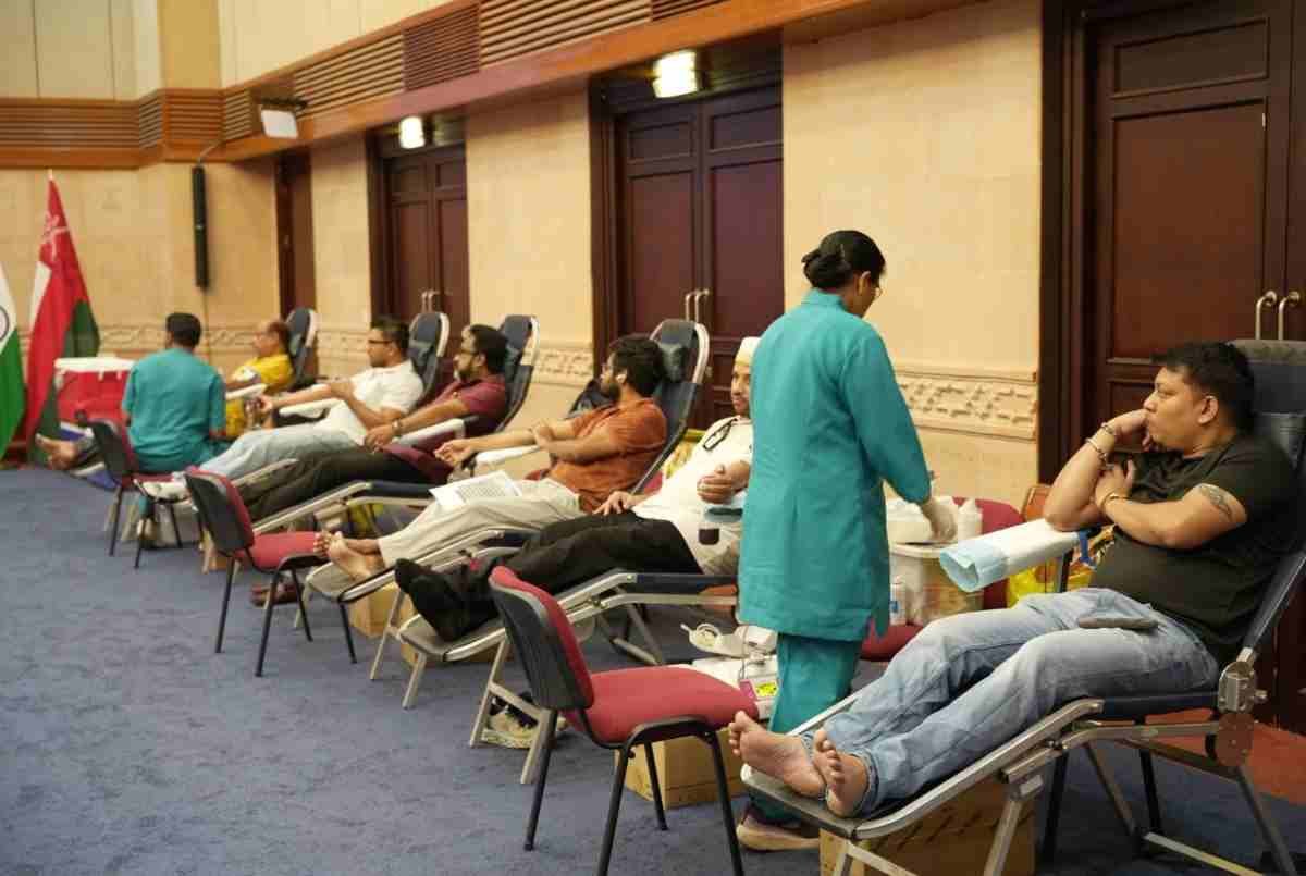 Blood Donation Camp in Embassy coinciding with the Seva Pakhwada (community service) celebrations