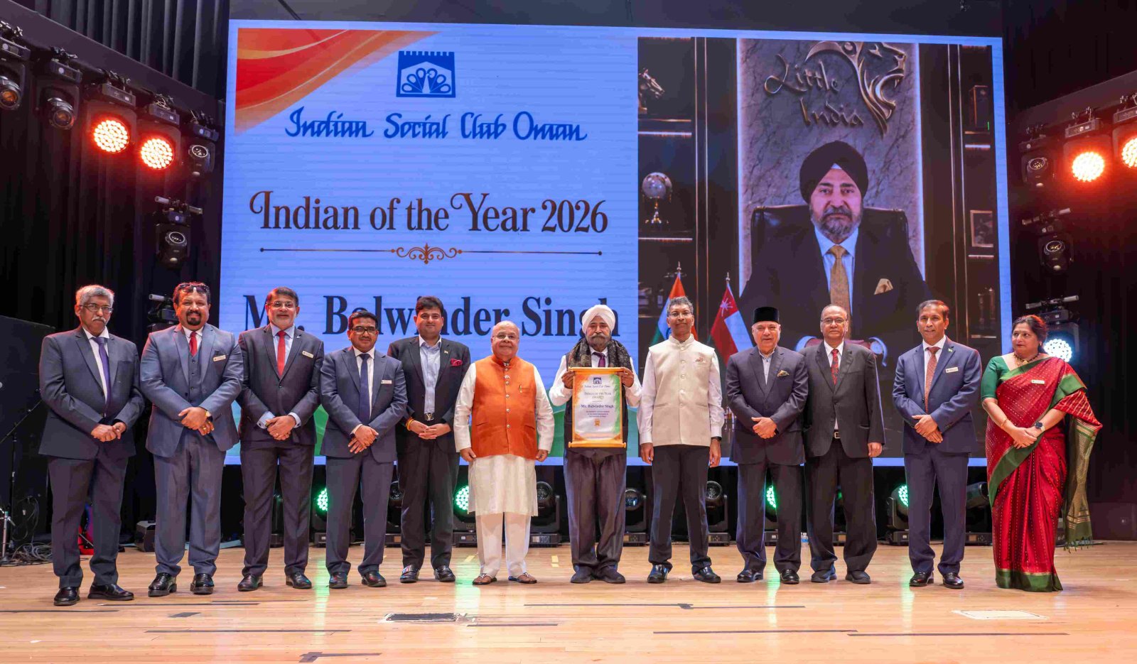 Ambassador Prashant Pise attending Independence day 2026 celebration by Indian Social Club Oman at College of Banking and Financial Studies