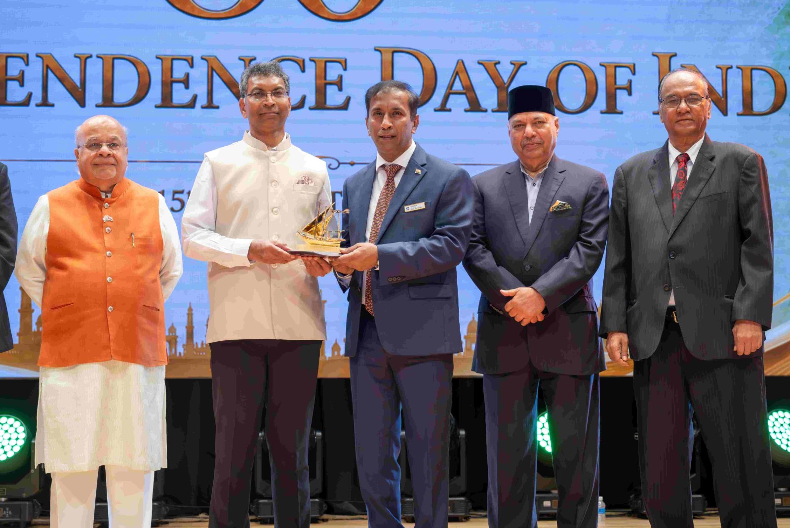 Ambassador Prashant Pise attending Independence day 2026 celebration by Indian Social Club Oman at College of Banking and Financial Studies