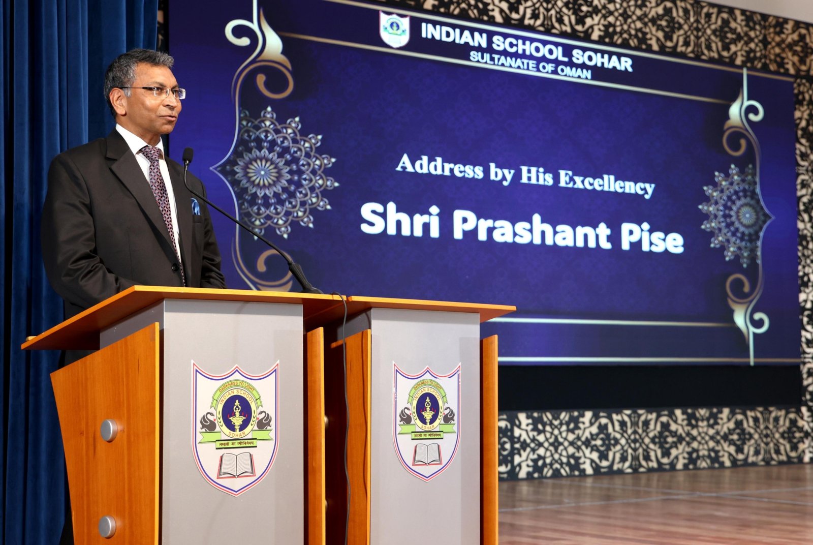 Amb Prashant Pise vist to Indian School Sohar- July 30, 2026