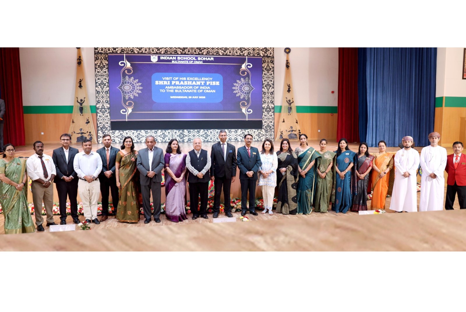Amb Prashant Pise vist to Indian School Sohar- July 30, 2026