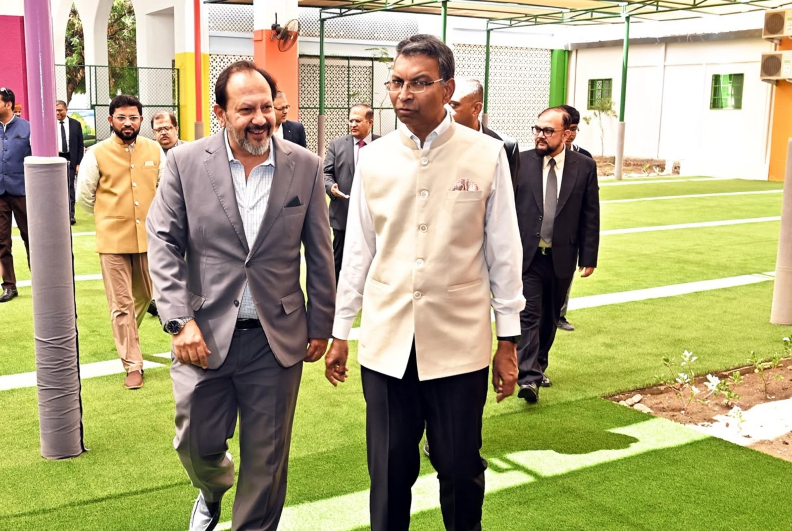 Amb Prashant Pise inaugurated the newly renovated grounds at the Jibroo Campus of Indian School Muscat - August 01, 2026