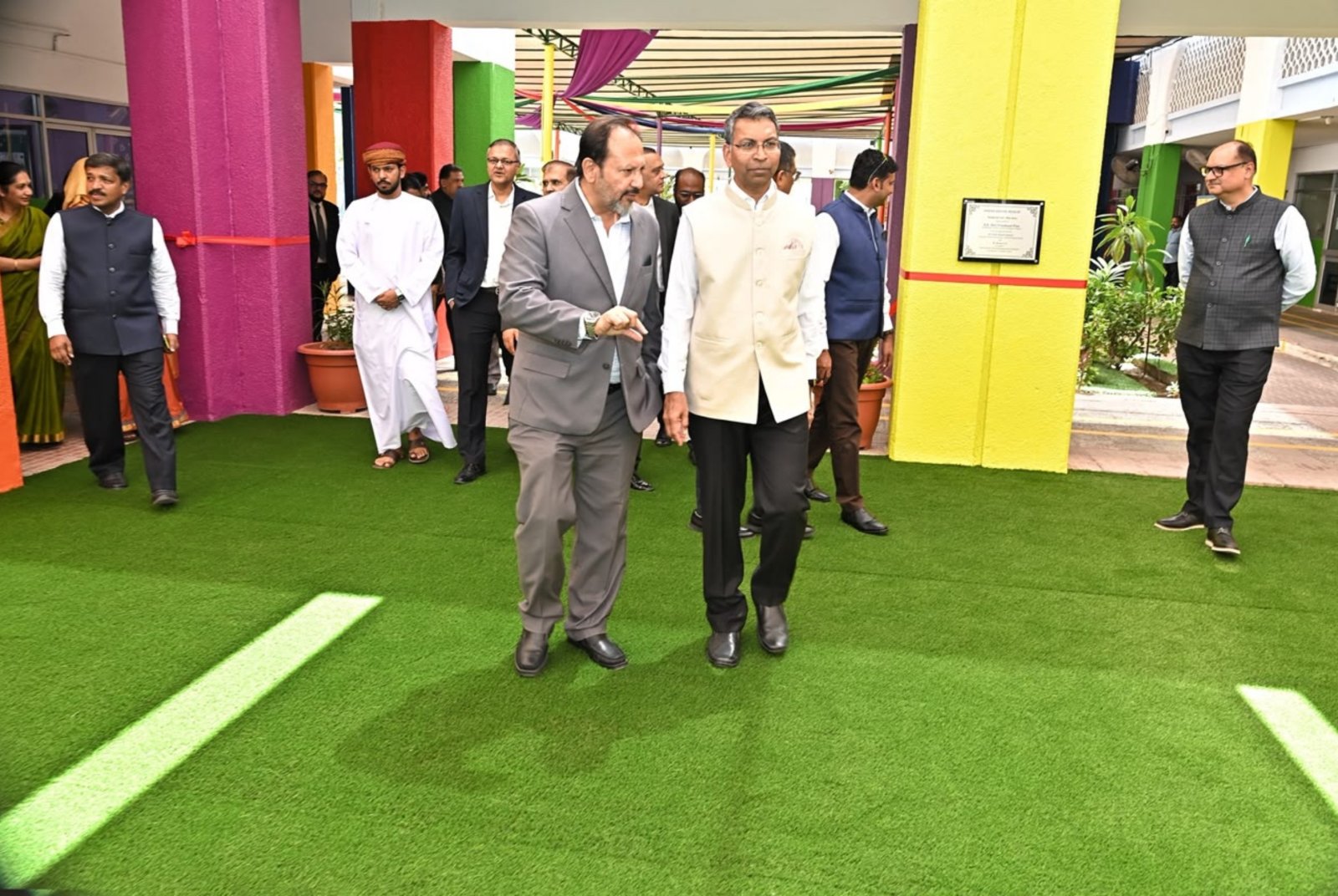 Amb Prashant Pise inaugurated the newly renovated grounds at the Jibroo Campus of Indian School Muscat - August 01, 2026