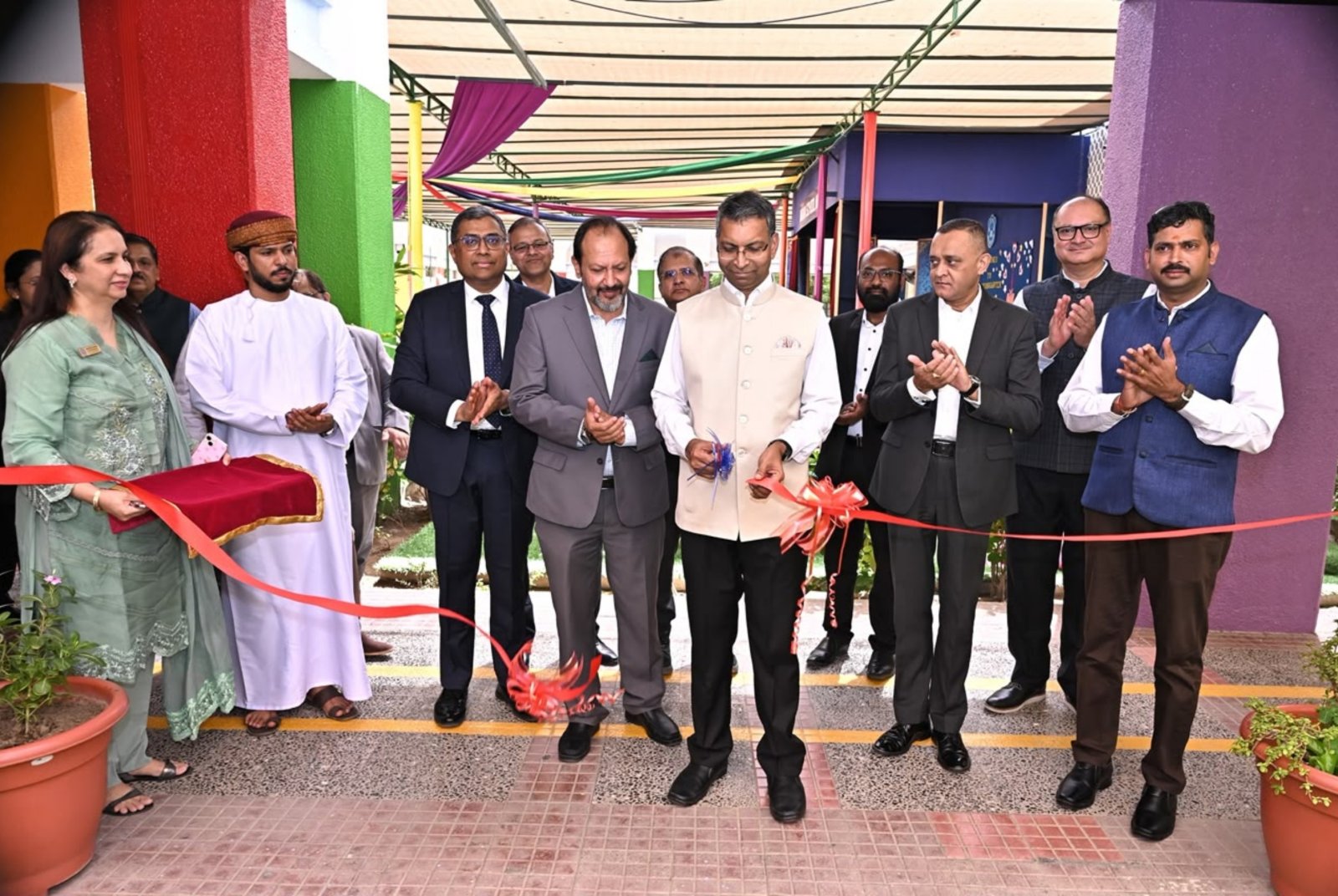 Amb Prashant Pise inaugurated the newly renovated grounds at the Jibroo Campus of Indian School Muscat - August 01, 2026