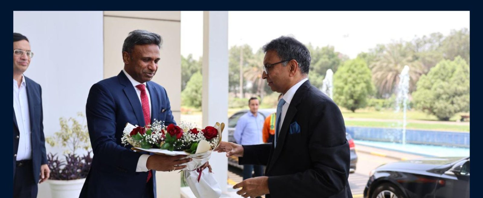 Amb Prashant Pise's visit to Jindal Steel Plant in Sohar on July 30th, 2026.