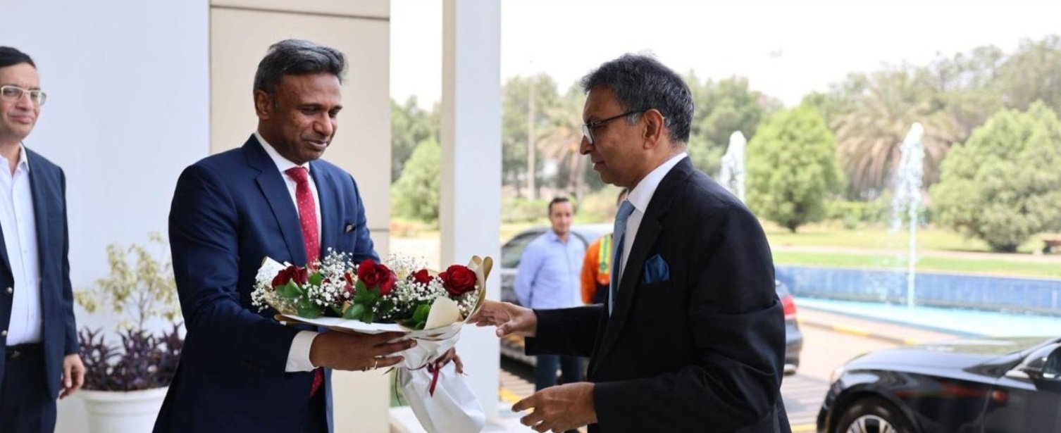 Amb Prashant Pise's visit to Jindal Steel Plant in Sohar on July 30th, 2026.