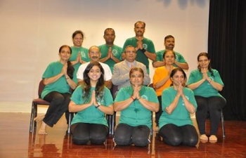 Ambassador was the Chief Guest at Yoga Session held at Embassy premises on 19th August, 2017