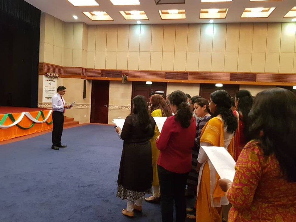 Ambassador administered the Rashtriya Ekta Diwas Pledge to all the officers & staff of the Embassy on the occasion of birth anniversary of Sardar Vallabhbhai Patel