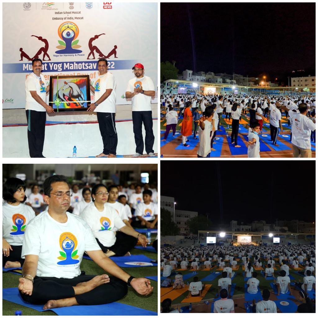 Celebration of Muscat Yog Mahotsav - 8th International Day of Yoga - 21 June 2022