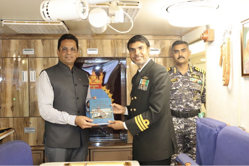 Visit of INS Sindhuratna, undersea submarine warrior to Oman - 9 May 2023