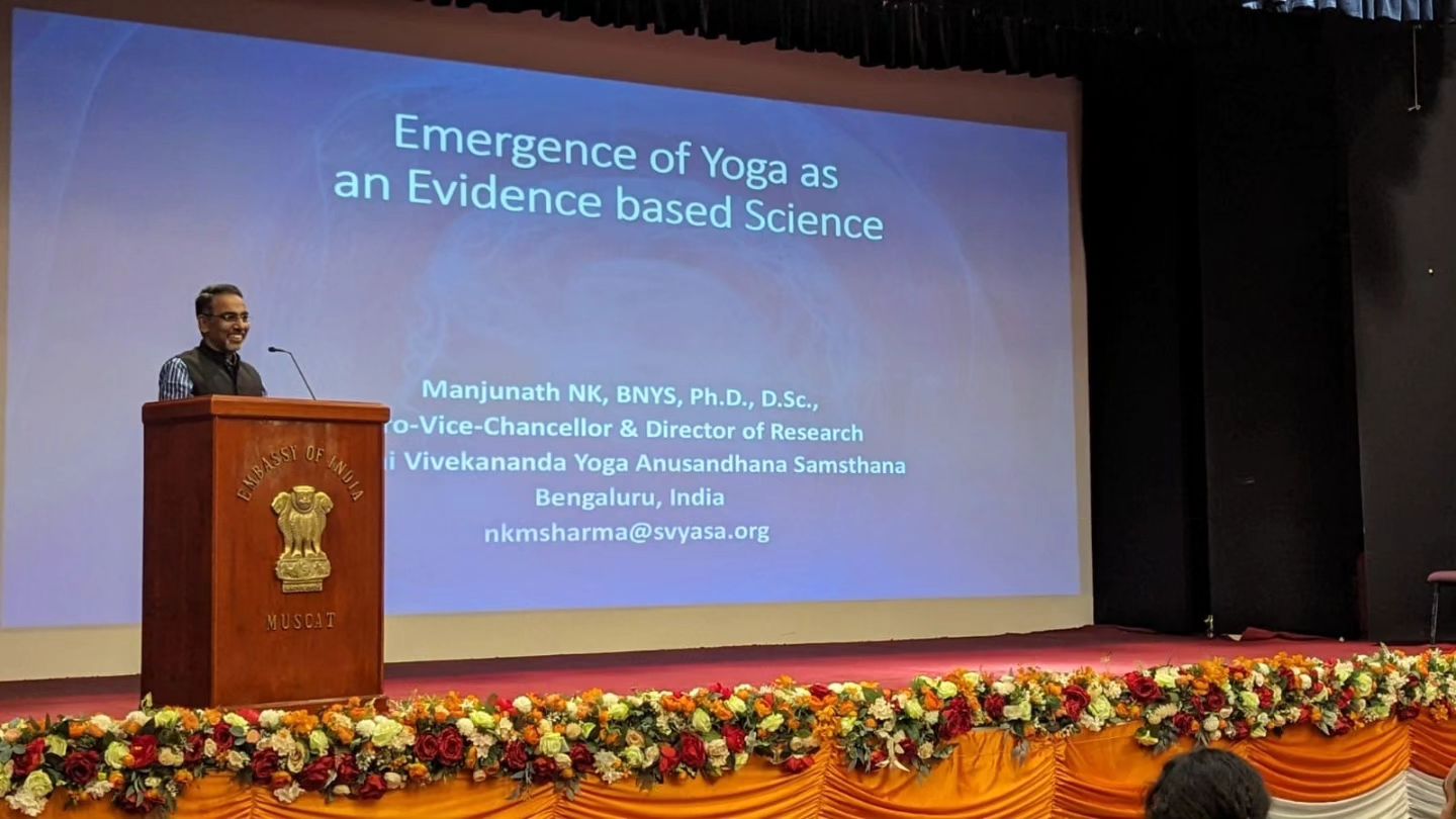 Unveiling the Science of Yoga - An exclusive lecture featuring renowned experts Padmashree Dr. HR Nagendra, Chancellor of S-Vyasa University, & Dr. Manjunath, Pro Vice-Chancellor
