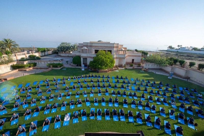  'Marhaban Yoga' - Embassy organized an exclusive yoga session to launch celebrations for the 10th International Day of Yoga (IDY-2024)